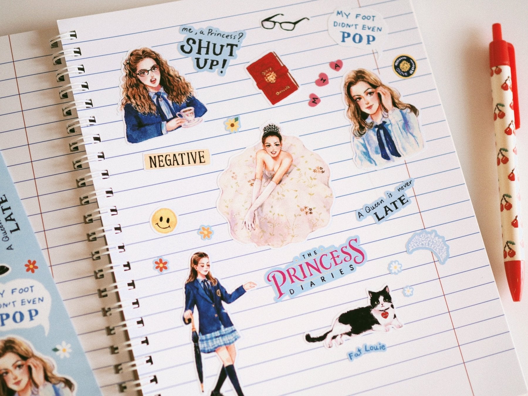 [PT02] Paerytopia Movie A6 Sticker Sheets (options) - Paerytopia_PT02S1 - Princess Diaries_korean_sticker_stationery