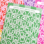 [PT02] Polticker 'Rug Alphabet' Sticker Sheets (options) - Polticker_PT02S1 - Red_korean_sticker_stationery