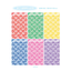 [PT02] Polticker 'Rug Alphabet' Sticker Sheets (options) - Polticker_PT02S1 - Red_korean_sticker_stationery
