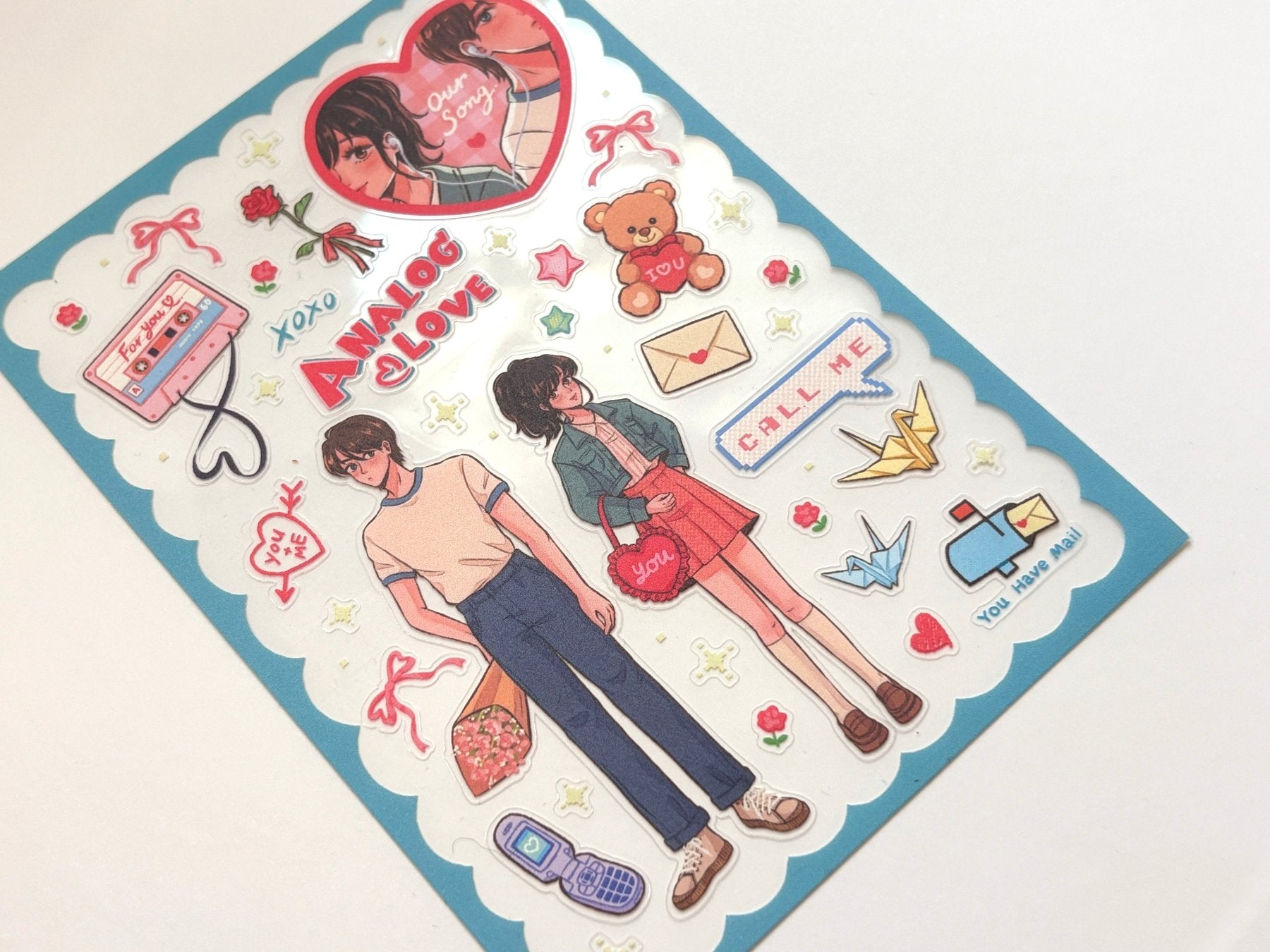 [PT03] Paerytopia Analog Love Sticker Sheet - Paerytopia__korean_sticker_stationery