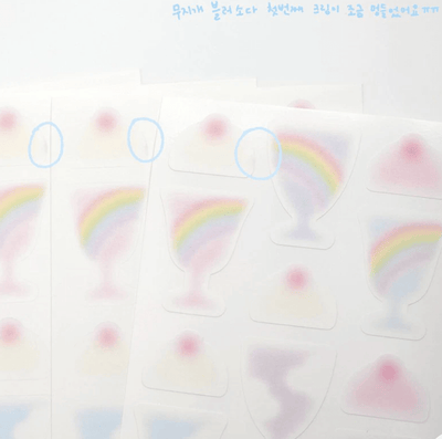 [PT03] Polticker 'Rainbow Soda' Memo Sticker Sheet - Polticker__korean_sticker_stationery