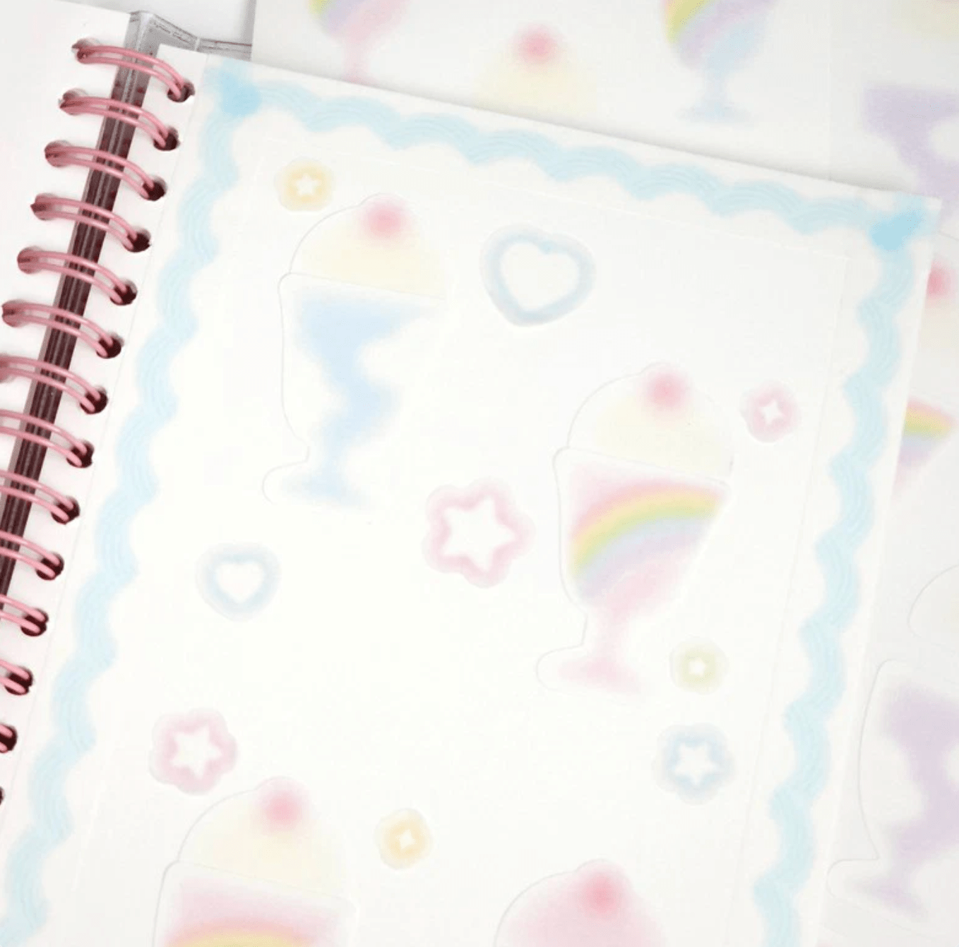 [PT03] Polticker 'Rainbow Soda' Memo Sticker Sheet - Polticker__korean_sticker_stationery