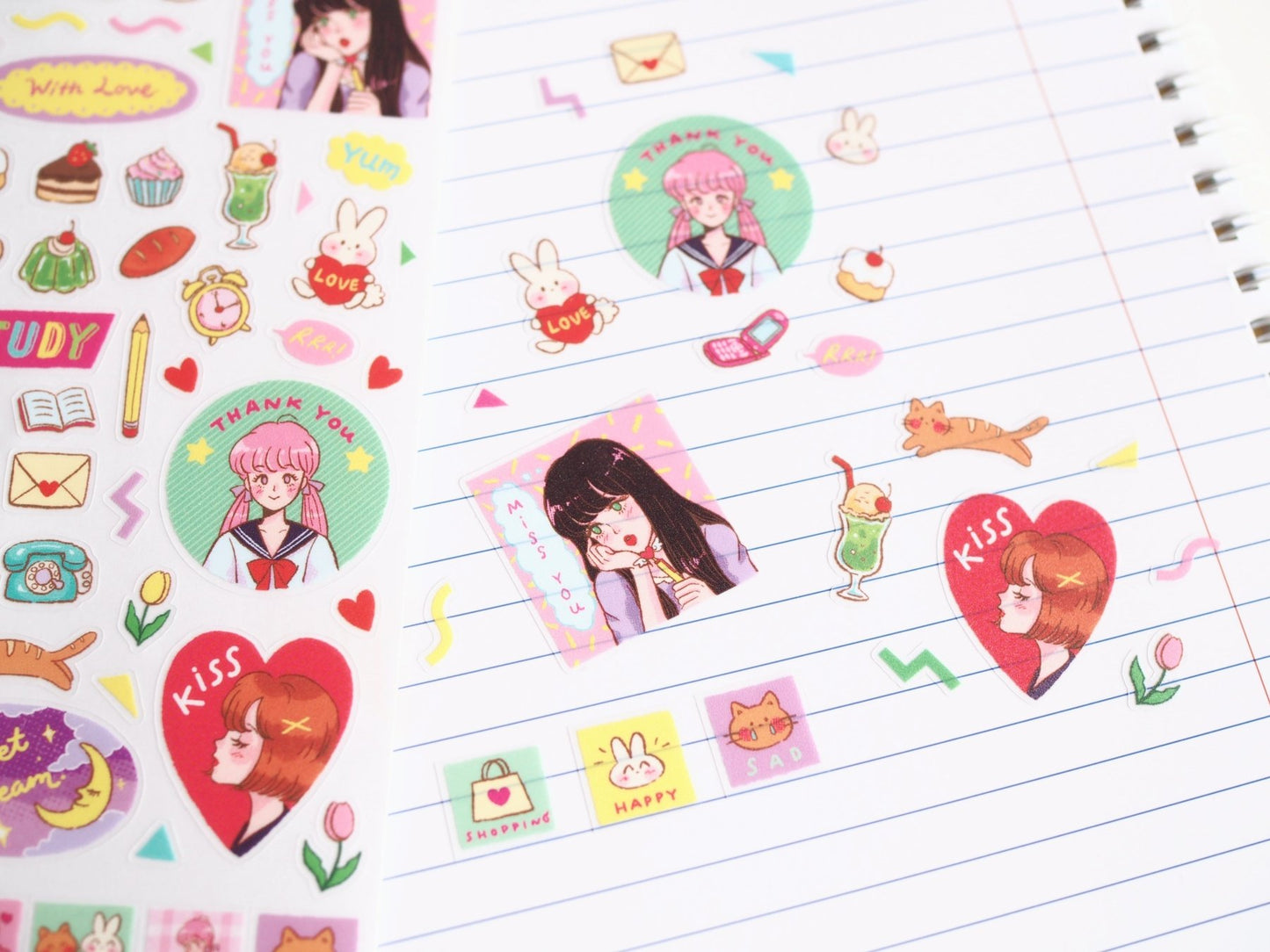 [PT04] Paerytopia Sweet Summer/Dreamy Day Sticker Sheet (options) - Paerytopia_PT04S2 - Dreamy Day_korean_sticker_stationery