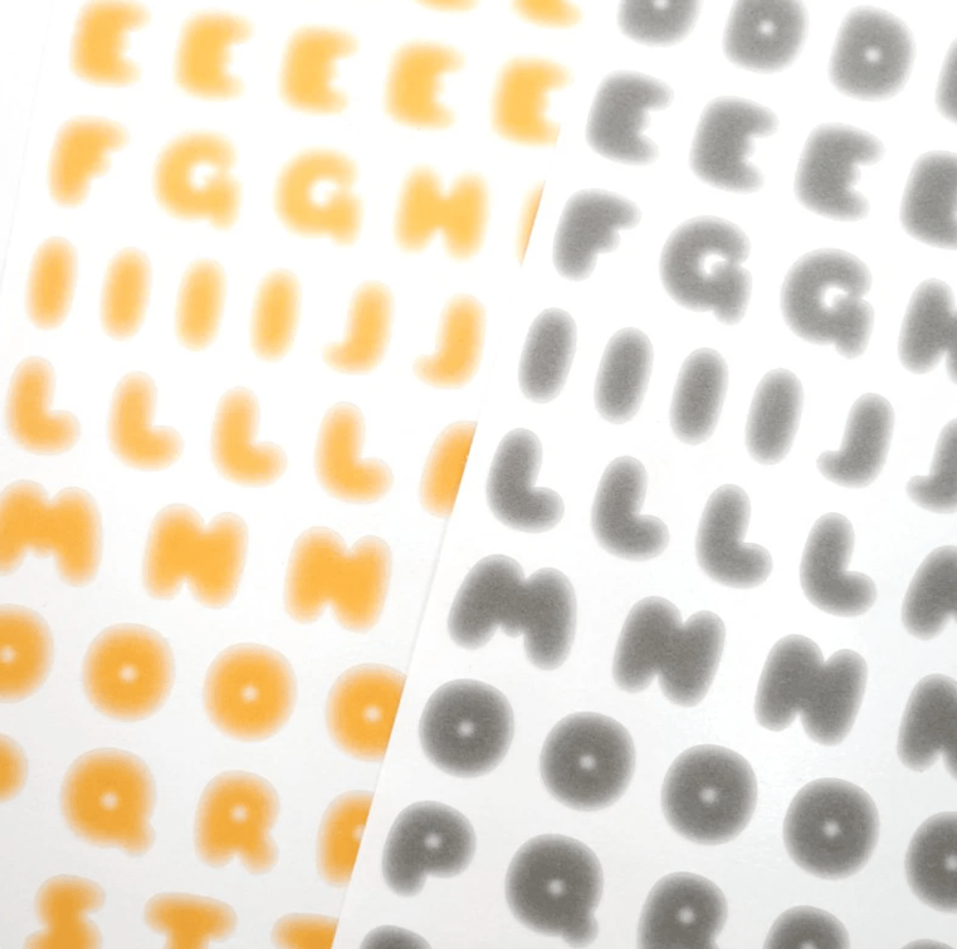 [PT04] Polticker 'Ice Fruits ver.2' Alphabet Sticker Sheets (options) - Polticker_PT04S1 - Orange_korean_sticker_stationery
