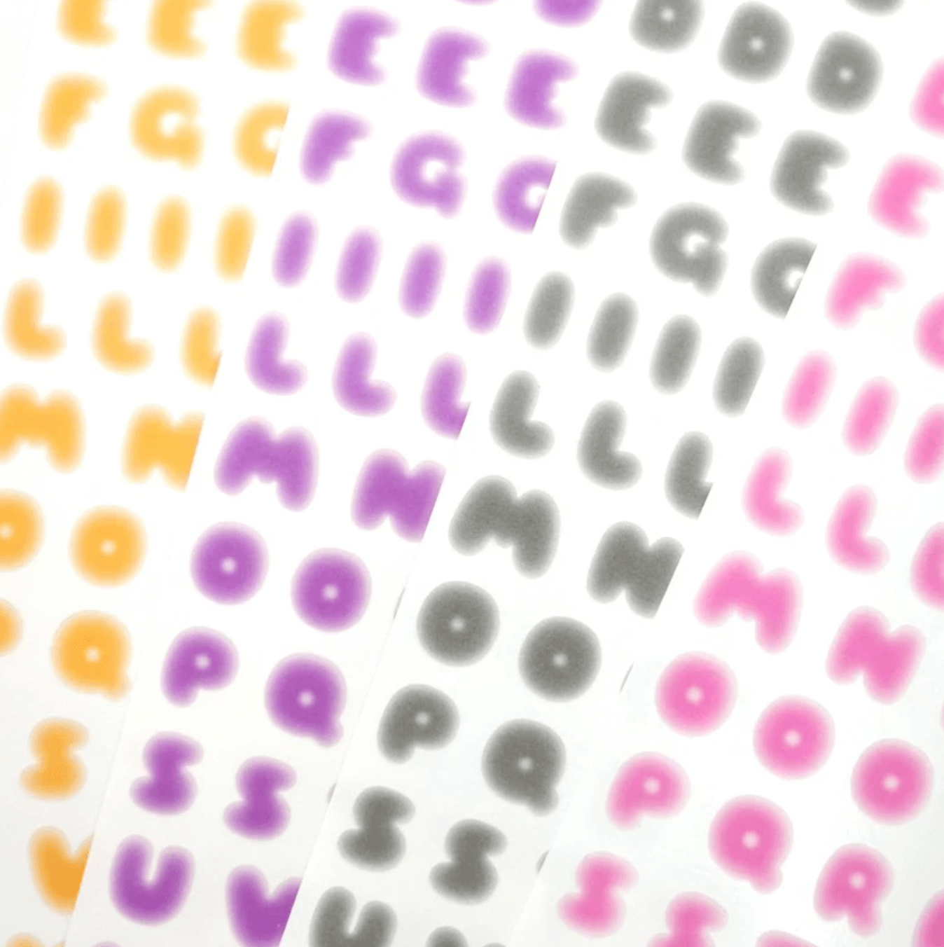 [PT04] Polticker 'Ice Fruits ver.2' Alphabet Sticker Sheets (options) - Polticker_PT04S1 - Orange_korean_sticker_stationery