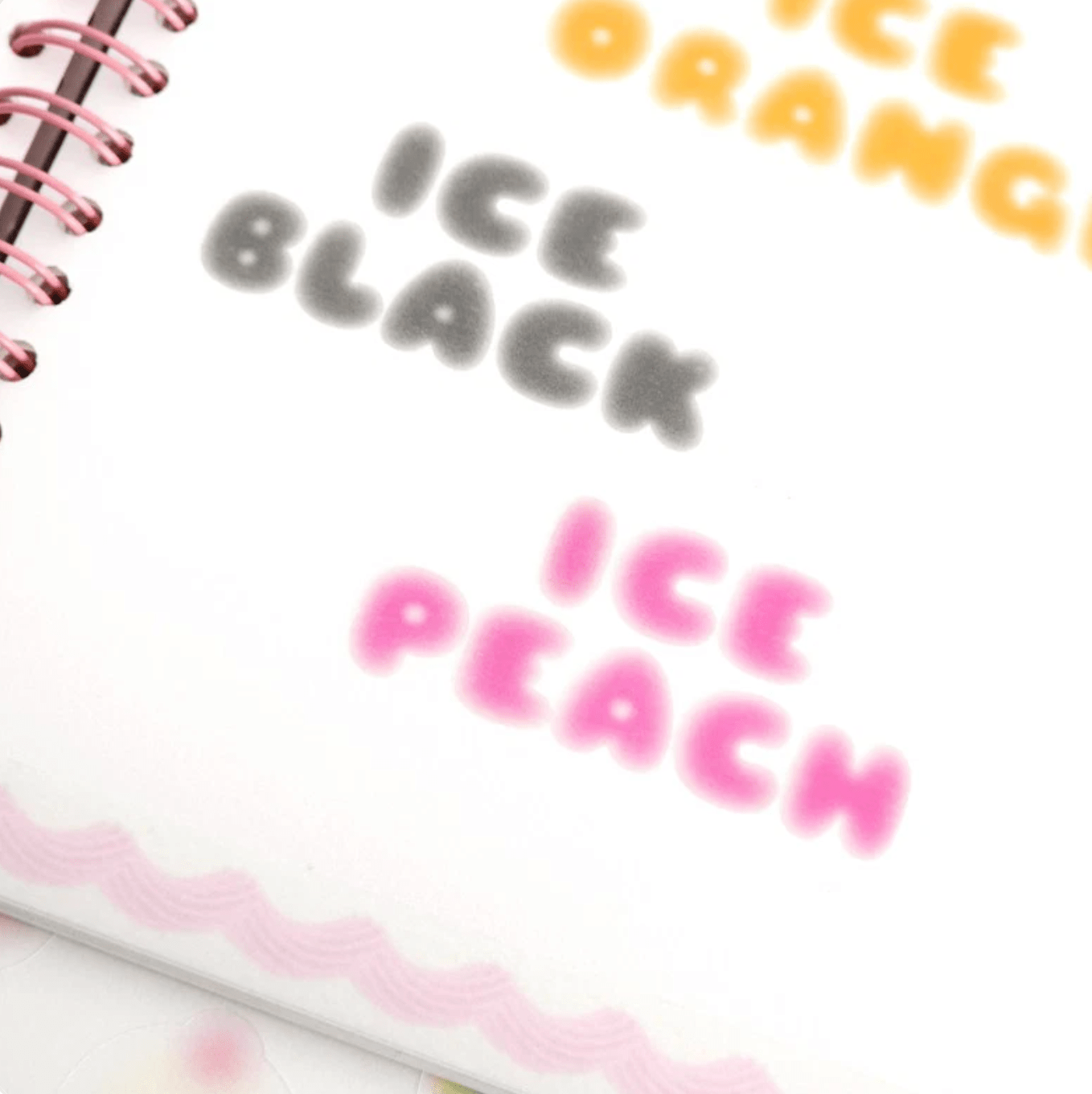 [PT04] Polticker 'Ice Fruits ver.2' Alphabet Sticker Sheets (options) - Polticker_PT04S1 - Orange_korean_sticker_stationery