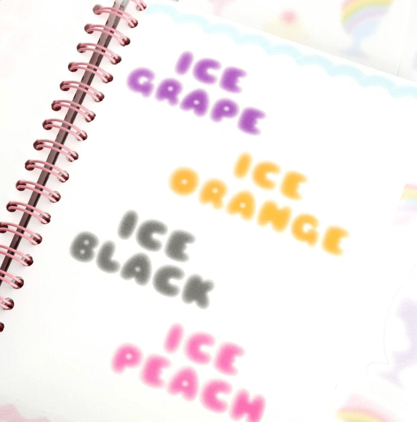 [PT04] Polticker 'Ice Fruits ver.2' Alphabet Sticker Sheets (options) - Polticker_PT04S1 - Orange_korean_sticker_stationery