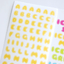 [PT05] Polticker 'Ice Fruits ver.1' Alphabet Sticker Sheets (options) - Polticker_PT05S2 - Yellow_korean_sticker_stationery