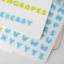 [PT05] Polticker 'Ice Fruits ver.1' Alphabet Sticker Sheets (options) - Polticker_PT05S3 - Blue_korean_sticker_stationery