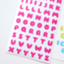[PT05] Polticker 'Ice Fruits ver.1' Alphabet Sticker Sheets (options) - Polticker_PT05S1 - Pink_korean_sticker_stationery