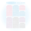 [PT06] Polticker 'Pastel Plaid Stitch Alphabet Sticker Sheets (options) - Polticker_PT06S1 - Pink_korean_sticker_stationery
