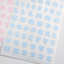 [PT06] Polticker 'Pastel Plaid Stitch Alphabet Sticker Sheets (options) - Polticker_PT06S1 - Pink_korean_sticker_stationery