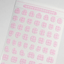 [PT06] Polticker 'Pastel Plaid Stitch Alphabet Sticker Sheets (options) - Polticker_PT06S1 - Pink_korean_sticker_stationery
