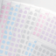 [PT06] Polticker 'Pastel Plaid Stitch Alphabet Sticker Sheets (options) - Polticker_PT06S1 - Pink_korean_sticker_stationery