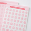 [PT07] Polticker 'Pastel Stitch' Alphabet Sticker Sheets (options) - Polticker_PT07S1 - Red_korean_sticker_stationery
