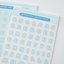 [PT07] Polticker 'Pastel Stitch' Alphabet Sticker Sheets (options) - Polticker_PT07S4 - Blue_korean_sticker_stationery