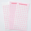 [PT07] Polticker 'Pastel Stitch' Alphabet Sticker Sheets (options) - Polticker_PT07S1 - Red_korean_sticker_stationery