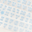 [PT09] Polticker 'New Kid Cream Alphabet' Sugar Glitter Kisscut Masking Tape (options) - Polticker_PT09S2 - Blue_korean_sticker_stationery