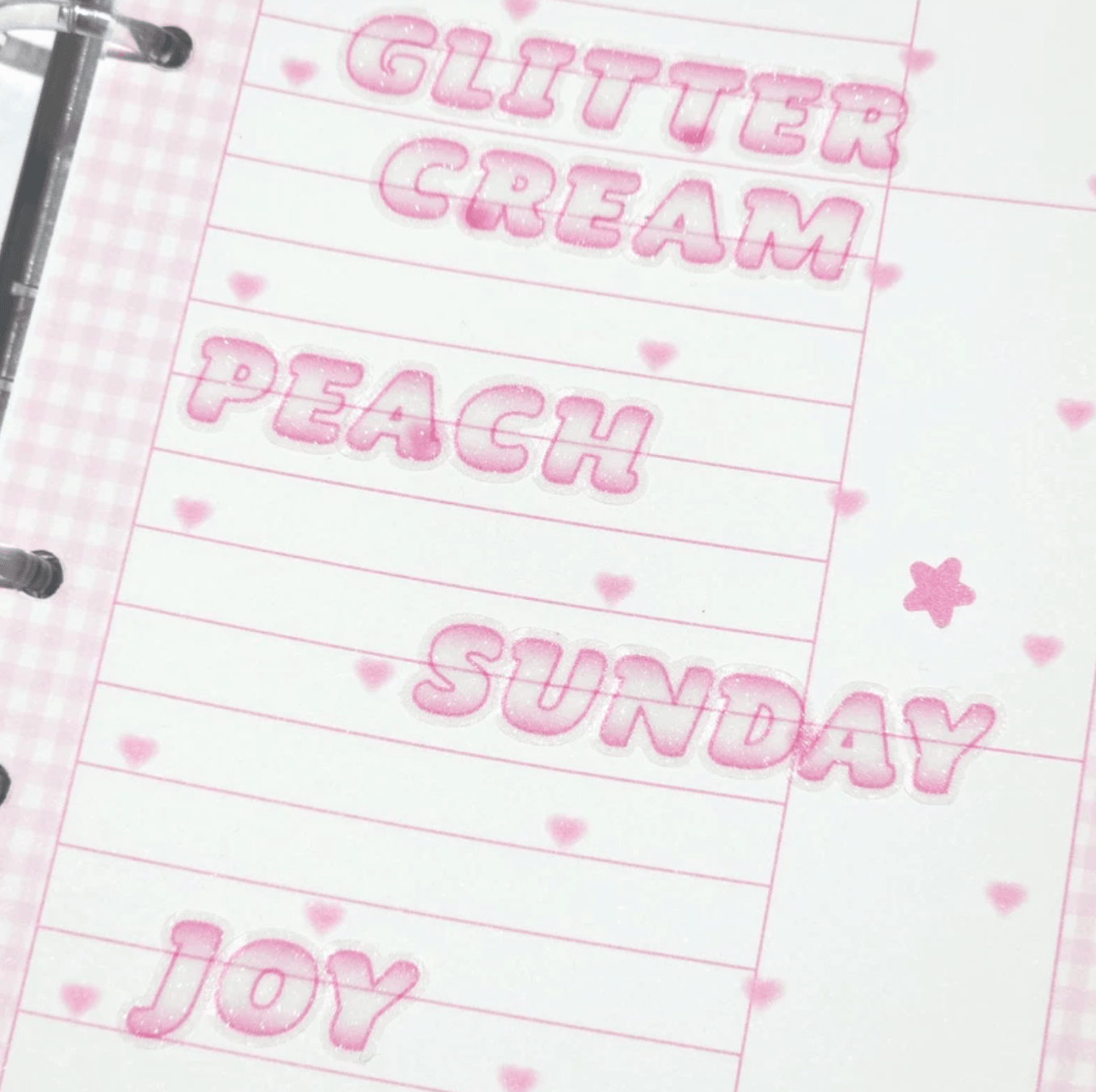 [PT09] Polticker 'New Kid Cream Alphabet' Sugar Glitter Kisscut Masking Tape (options) - Polticker_PT09S2 - Blue_korean_sticker_stationery