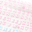 [PT09] Polticker 'New Kid Cream Alphabet' Sugar Glitter Kisscut Masking Tape (options) - Polticker_PT09S2 - Blue_korean_sticker_stationery