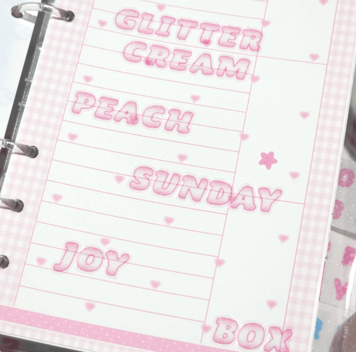 [PT09] Polticker 'New Kid Cream Alphabet' Sugar Glitter Kisscut Masking Tape (options) - Polticker_PT09S2 - Blue_korean_sticker_stationery