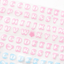 [PT09] Polticker 'New Kid Cream Alphabet' Sugar Glitter Kisscut Masking Tape (options) - Polticker_PT09S2 - Blue_korean_sticker_stationery