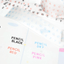 [PT10] Polticker 'Handwritten Alphabet' Kisscut Masking Tape (options) - Polticker_PT10S1 - Black & Red_korean_sticker_stationery