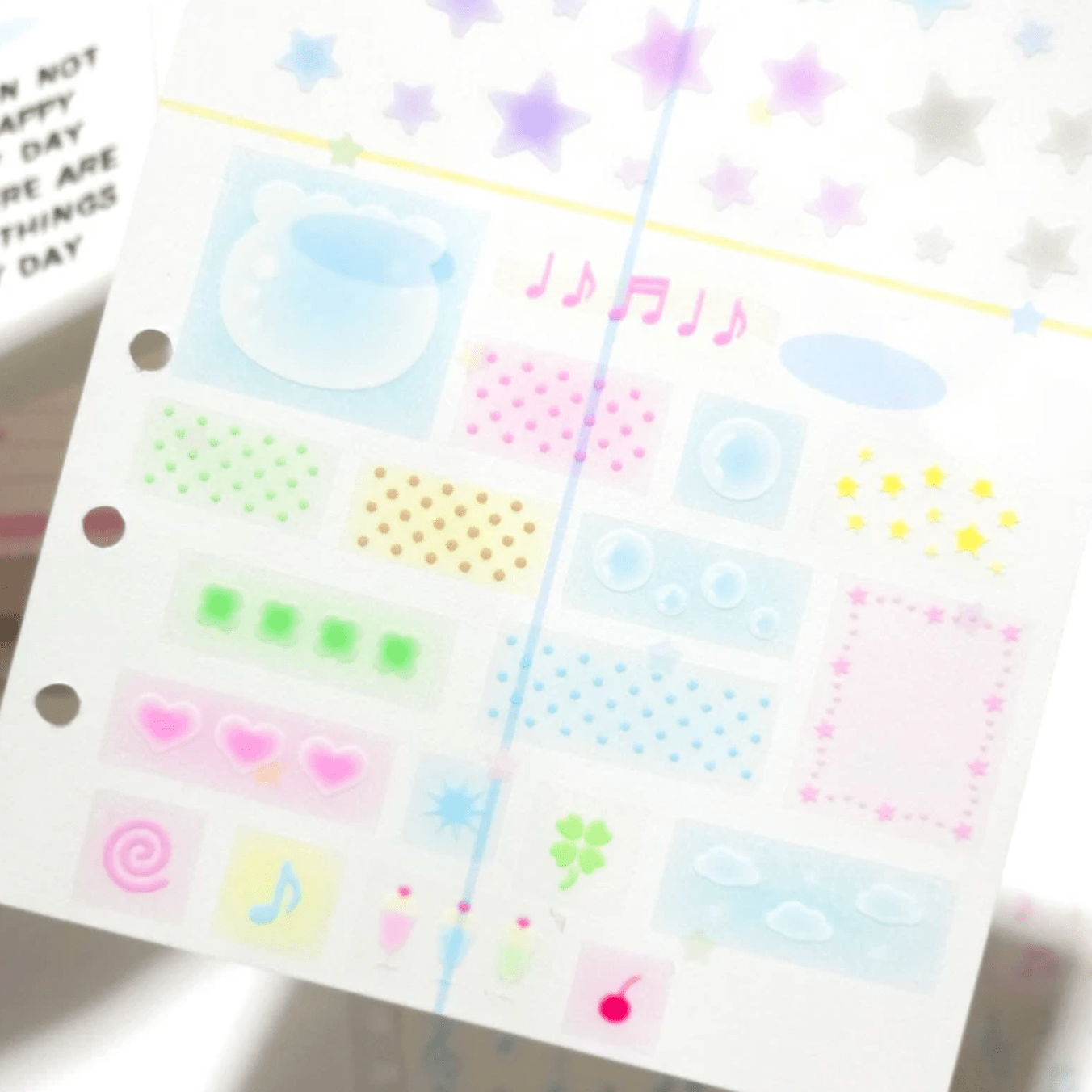 [PT13] Polticker 'Emobossed Square Square' Kisscut Masking Tape - Polticker__korean_sticker_stationery