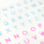 [PT15] Polticker 'Embossed Jelly Alphabet' Kisscut Masking Tape (optioins) - Polticker_PT15S2 - Blue_korean_sticker_stationery
