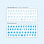 [PT15] Polticker 'Embossed Jelly Alphabet' Kisscut Masking Tape (optioins) - Polticker_PT15S2 - Blue_korean_sticker_stationery