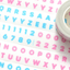 [PT16] Polticker 'Dotted Glitter Alphabet' Sugar Glitter Kisscut Masking Tape (options) - Polticker_PT16S1 - Pink_korean_sticker_stationery