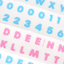 [PT16] Polticker 'Dotted Glitter Alphabet' Sugar Glitter Kisscut Masking Tape (options) - Polticker_PT16S1 - Pink_korean_sticker_stationery