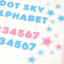 [PT16] Polticker 'Dotted Glitter Alphabet' Sugar Glitter Kisscut Masking Tape (options) - Polticker_PT16S1 - Pink_korean_sticker_stationery