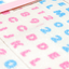 [PT16] Polticker 'Dotted Glitter Alphabet' Sugar Glitter Kisscut Masking Tape (options) - Polticker_PT16S1 - Pink_korean_sticker_stationery