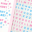 [PT16] Polticker 'Dotted Glitter Alphabet' Sugar Glitter Kisscut Masking Tape (options) - Polticker_PT16S1 - Pink_korean_sticker_stationery