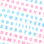 [PT16] Polticker 'Dotted Glitter Alphabet' Sugar Glitter Kisscut Masking Tape (options) - Polticker_PT16S1 - Pink_korean_sticker_stationery