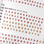 [PT17] Polticker 'Topping Mini Alphabet' Kisscut Masking Tape (options) - Polticker_PT17S1 - Red & Orange_korean_sticker_stationery