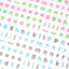 [PT18] Polticker 'Embedded Stars Alphabet' Kisscut Masking Tape (options) - Polticker_PT18S1 - Pink & Green_korean_sticker_stationery