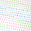 [PT18] Polticker 'Embedded Stars Alphabet' Kisscut Masking Tape (options) - Polticker_PT18S1 - Pink & Green_korean_sticker_stationery