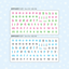 [PT18] Polticker 'Embedded Stars Alphabet' Kisscut Masking Tape (options) - Polticker_PT18S1 - Pink & Green_korean_sticker_stationery