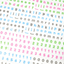 [PT18] Polticker 'Embedded Stars Alphabet' Kisscut Masking Tape (options) - Polticker_PT18S1 - Pink & Green_korean_sticker_stationery