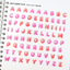 [PT24] Polticker 'Sorbet Big Alphabet' Kisscut Masking Tape (options) - Polticker_PT24S1 - Strawberry_korean_sticker_stationery