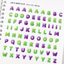 [PT24] Polticker 'Sorbet Big Alphabet' Kisscut Masking Tape (options) - Polticker_PT24S4 - Grape_korean_sticker_stationery