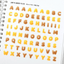 [PT24] Polticker 'Sorbet Big Alphabet' Kisscut Masking Tape (options) - Polticker_PT24S2 - Pudding_korean_sticker_stationery