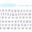 [PT26] Polticker 'Candy Alphabet' Kisscut Masking Tape (options) - Polticker_PT26S1 - Pink & Blue_korean_sticker_stationery
