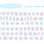 [PT26] Polticker 'Candy Alphabet' Kisscut Masking Tape (options) - Polticker_PT26S1 - Pink & Blue_korean_sticker_stationery