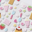 [PT28] Polticker 'Happiness Post Office Collaboration' Marshmallow Sticker Sheets (options) - Polticker_PT28S1 - Sweet Land_korean_sticker_stationery