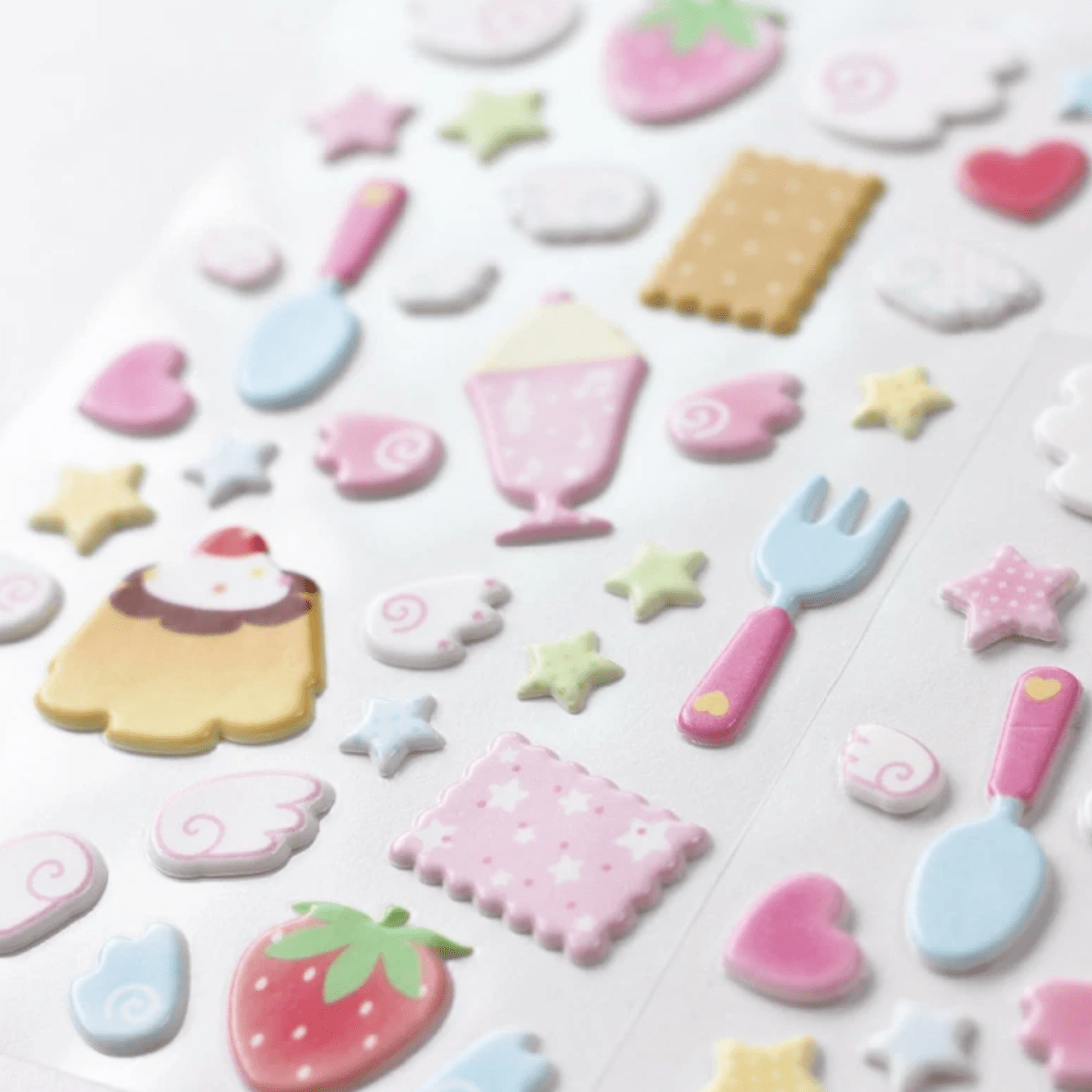 [PT28] Polticker 'Happiness Post Office Collaboration' Marshmallow Sticker Sheets (options) - Polticker_PT28S1 - Sweet Land_korean_sticker_stationery