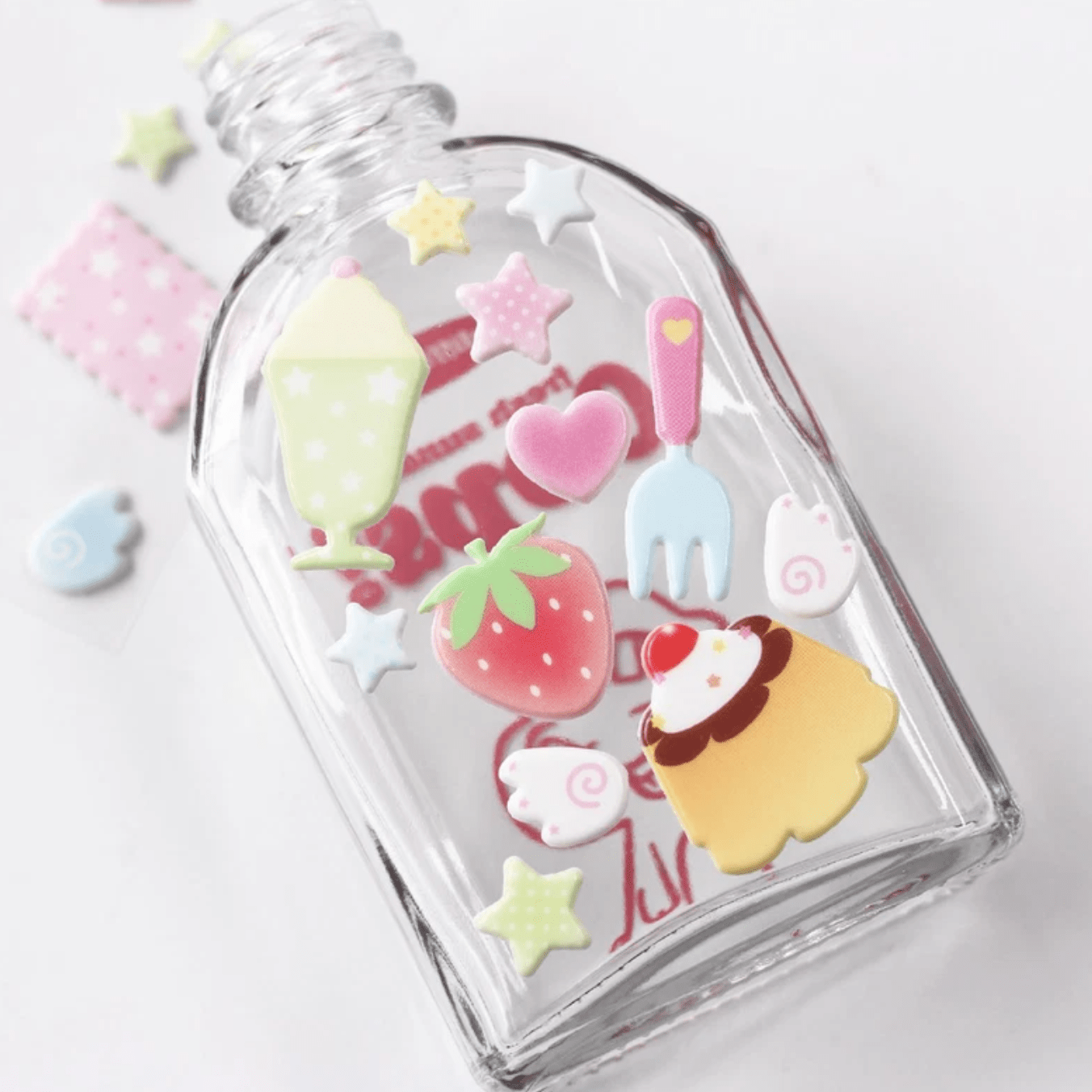[PT28] Polticker 'Happiness Post Office Collaboration' Marshmallow Sticker Sheets (options) - Polticker_PT28S1 - Sweet Land_korean_sticker_stationery