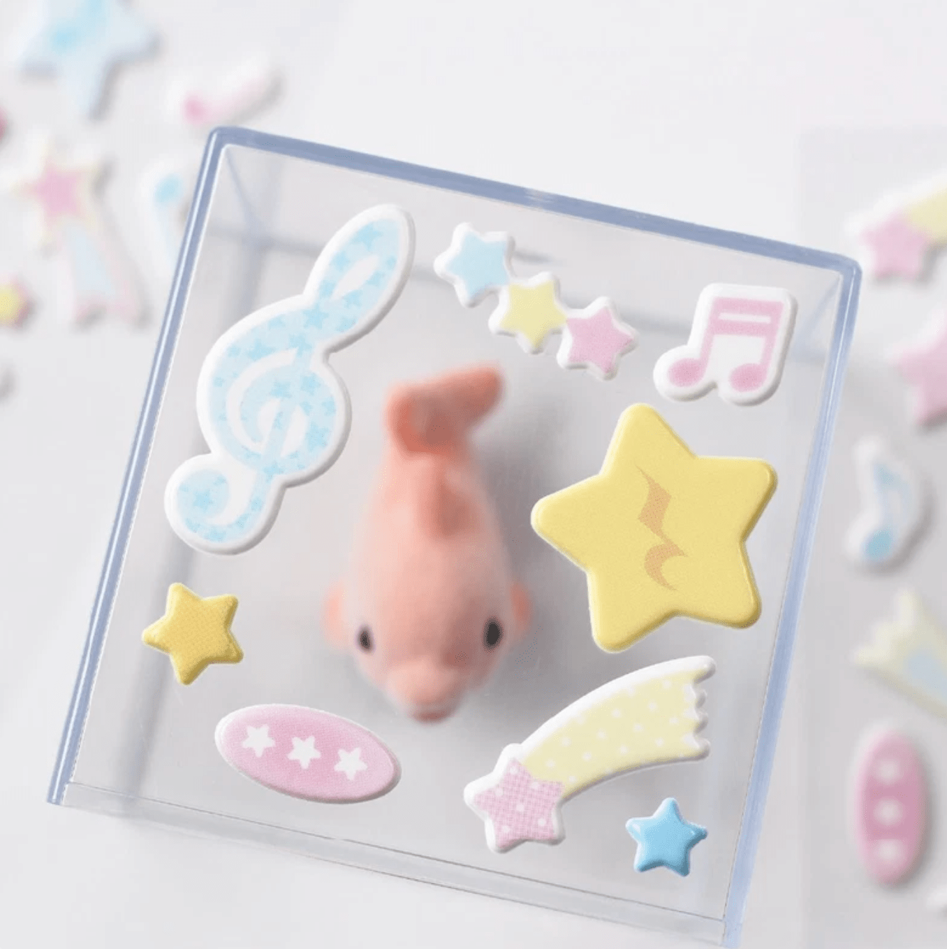 [PT28] Polticker 'Happiness Post Office Collaboration' Marshmallow Sticker Sheets (options) - Polticker_PT28S1 - Sweet Land_korean_sticker_stationery